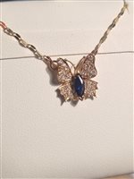 Halskette Gilma Gioielleria  Dame in Gold Zaffiro blu 0.33 Ct COOR-132-286 - COOR-132-286